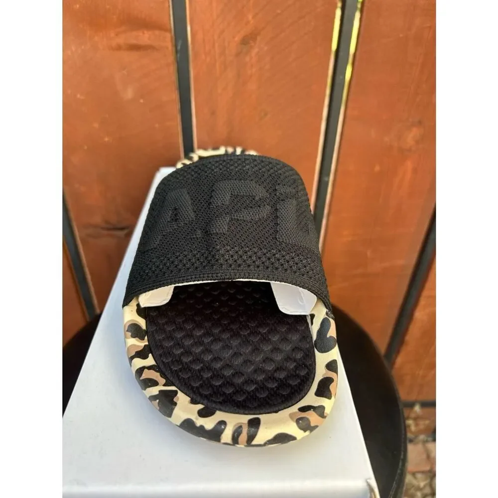 APL Big Logo TechLoom Slides black/leopard size 11 Men's